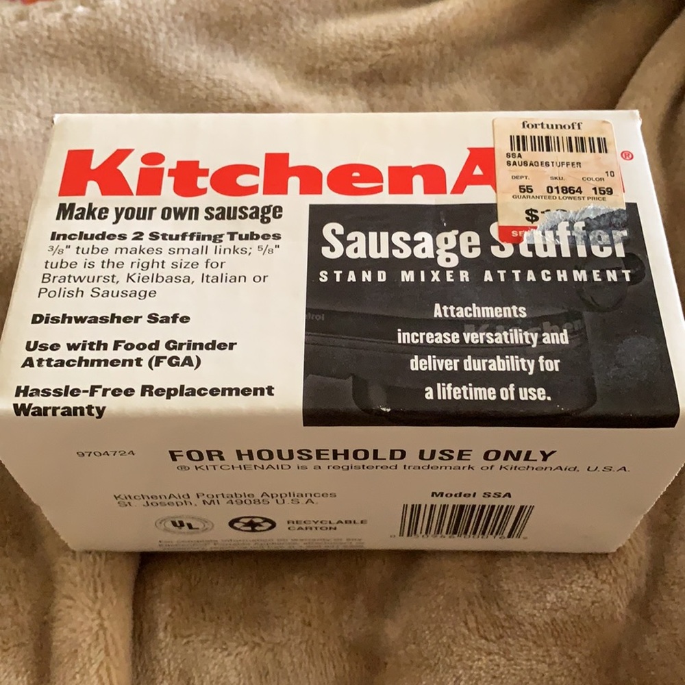 KitchenAid sausage stuffer stand mixer attachment